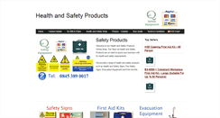 Desktop Screenshot of health-safety-products.co.uk